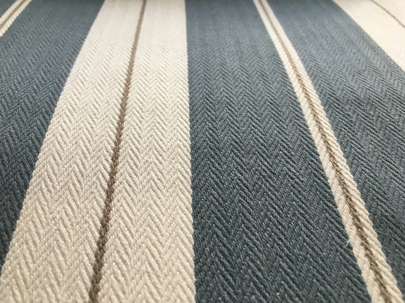Cotton Stripes - denim & linen