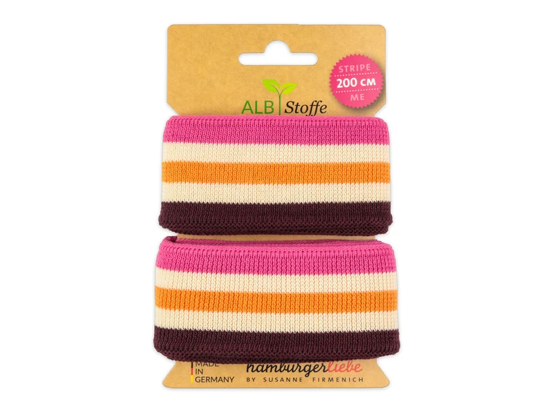 Stripe Me College Bloom Band ortensia-meringa-papaia-bordeaux