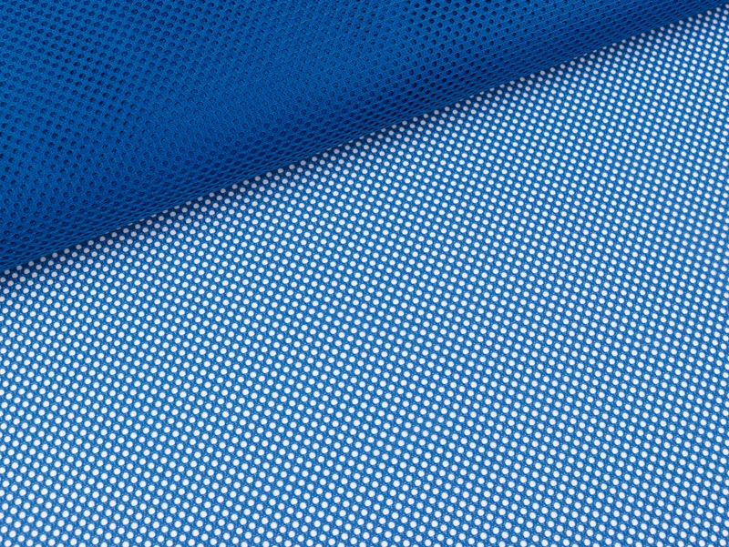 Weicher Netzstoff Mesh royalblau uni durchsichtig