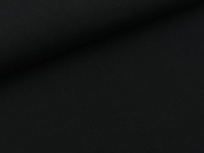 Bio-Single-Jersey schwarz uni