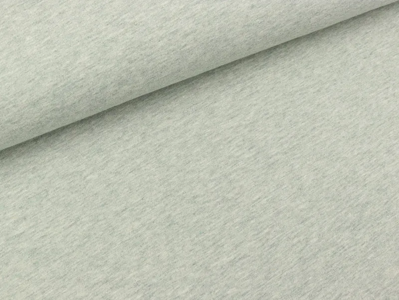 Baumwolljersey Vanessa mint melange