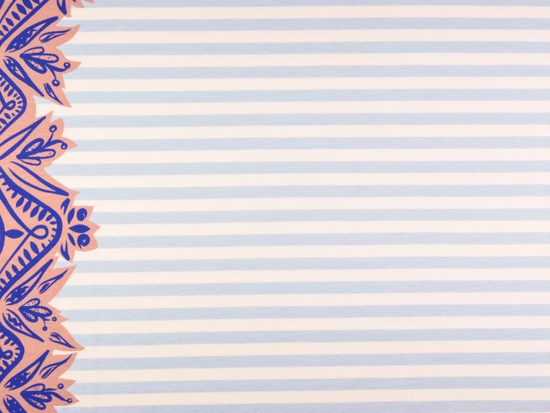 French Terry Center hellblau-nude-bunt by Cherry Picking