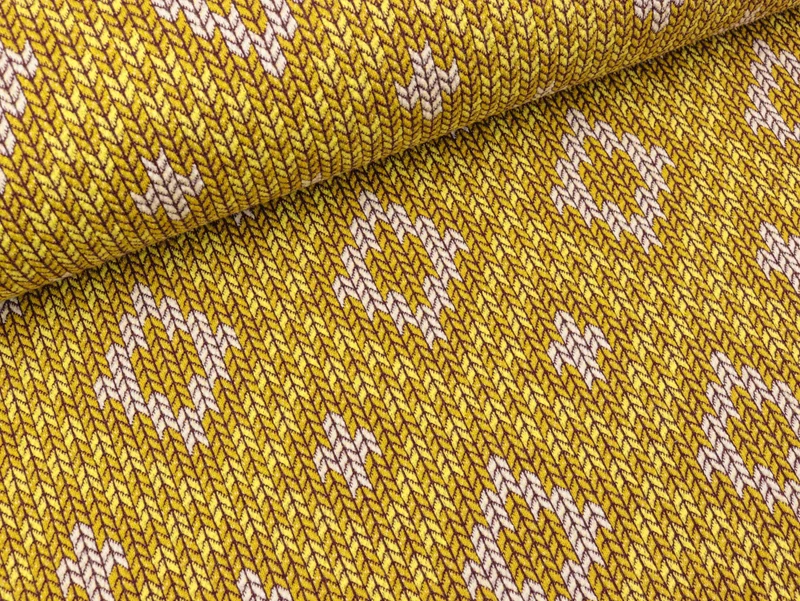 Hamburger Liebe Plain Stitches Nordic Knit senf-puder-giallino