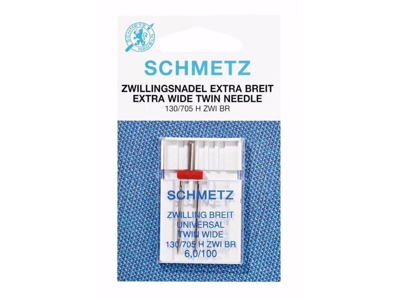 SCHMETZ Zwilling-Universal-Nadel 130/705 H ZWI BR 6,0/100 Extra breit