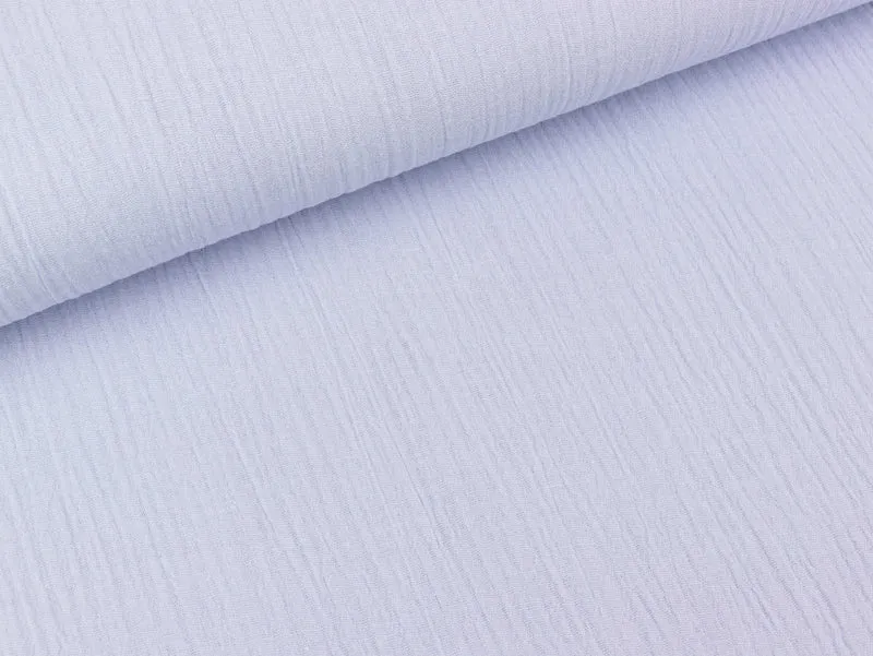 Baumwoll Double Gauze Jenke zartblau uni