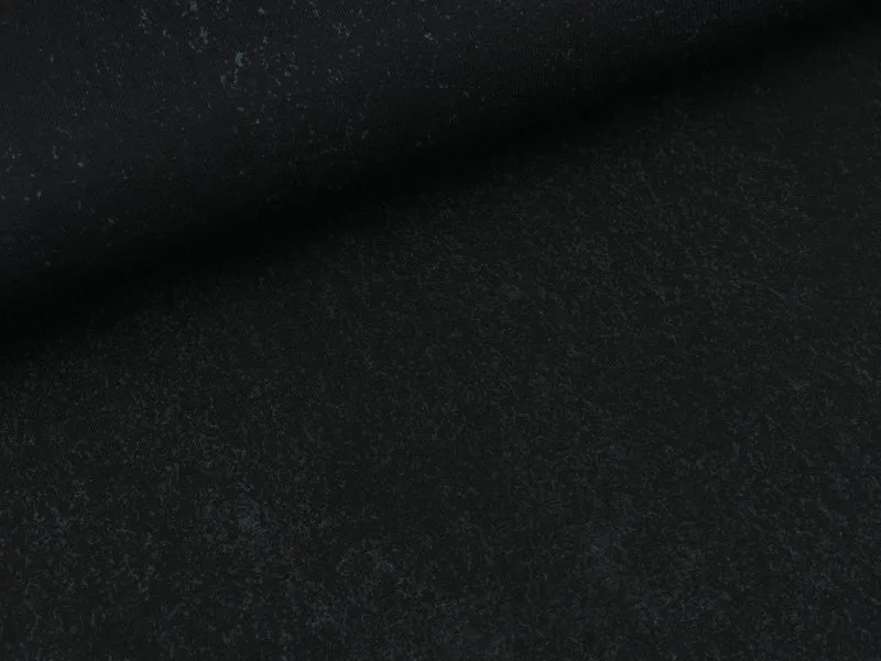 French Terry Gents Style schwarz-royalblau by Thorsten Berger Panel 75cm