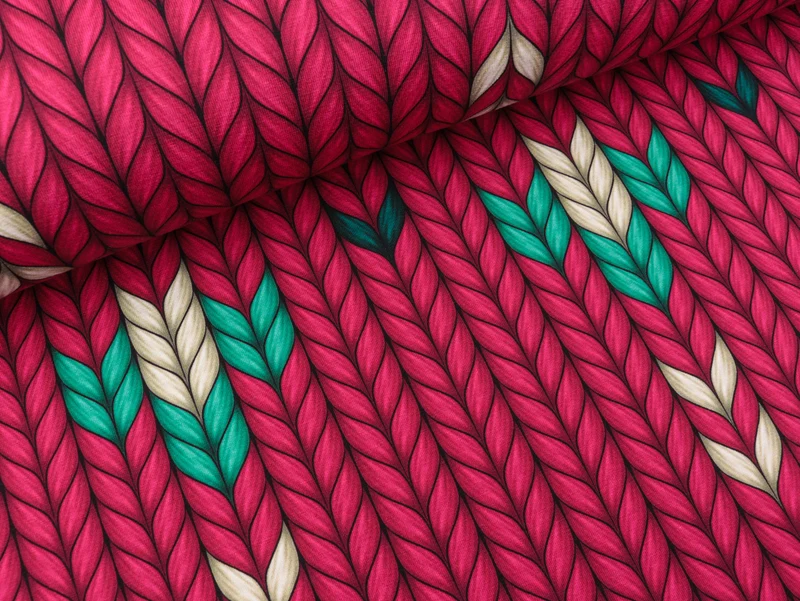 Hamburger Liebe Baumwolljersey Plain Stitches Granny Made ciclamino-bunt
