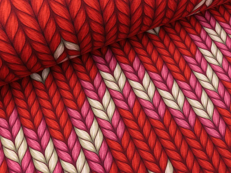 Hamburger Liebe Baumwollsweat Plain Stitches Granny Made flamme-bunt