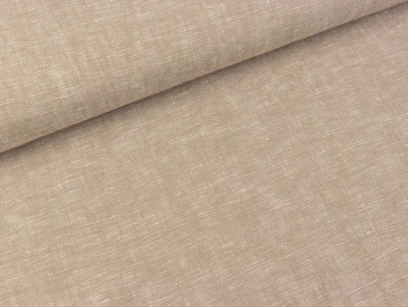 Leinenstoff Georgio camel meliert