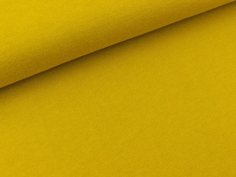 Baumwollsweat goldgelb uni