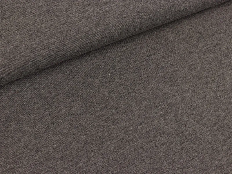 Bio-Single-Jersey carbon melange uni