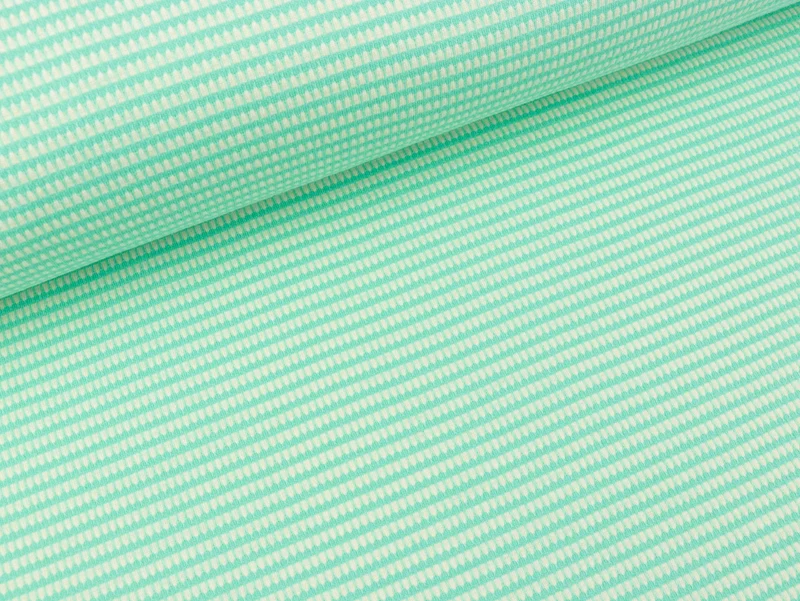 Hamburger Liebe Waffelpiqué Itsy Bitsy Knit verdino-meringa