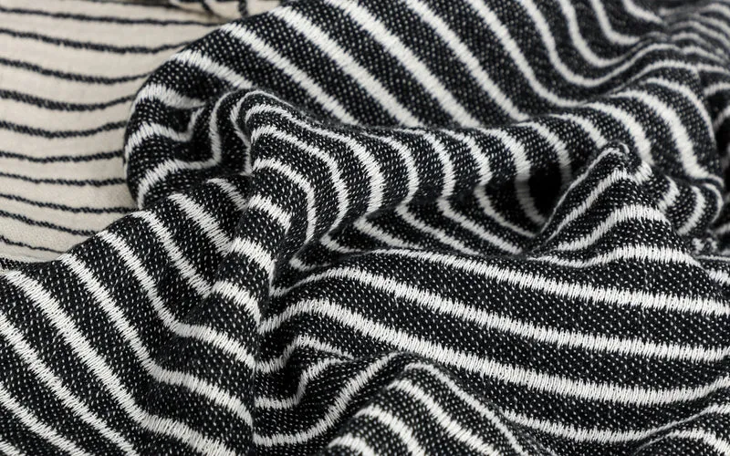 Plaid Line, schwarz/weiß, 130 x 170 cm Line