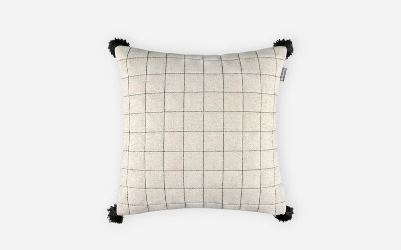 Zierkissenhülle Grid, offwhite, 38 x 38 cm Grid