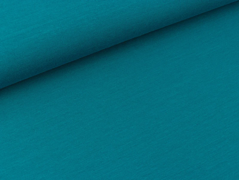 Bio-Single-Jersey petrol uni