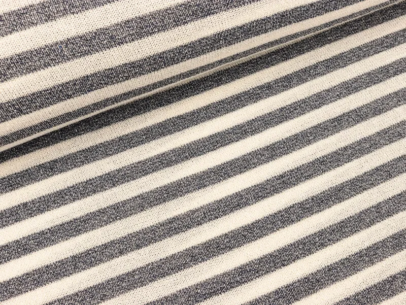 Sparkling Jersey Michel Stripe navy-weiß Glitzer