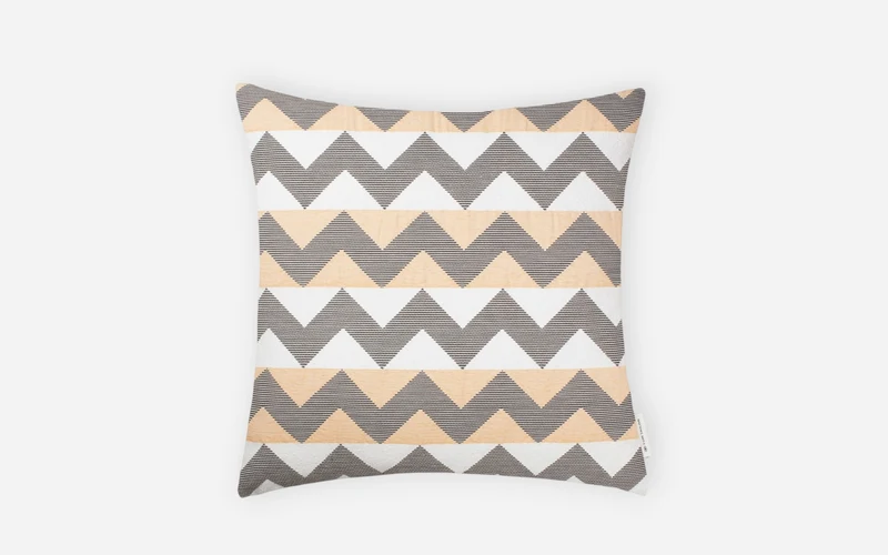 Zierkissenhülle Colourblock Zag, peach, 50 x 50 cm Colourblock Zag