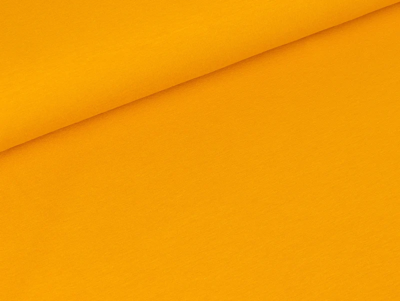 Baumwolljersey Vanessa senfgelb uni
