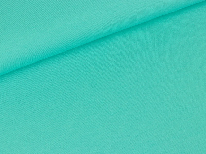 Baumwolljersey Vanessa mint uni