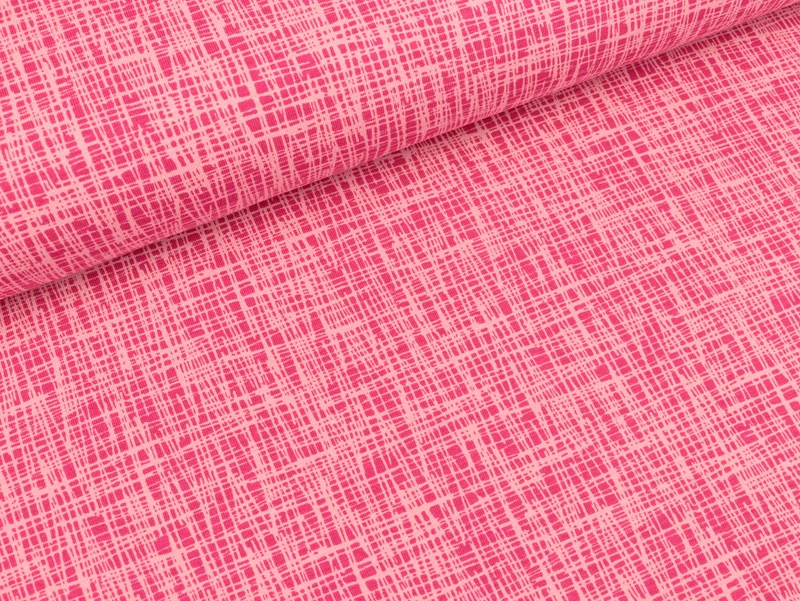 Baumwolljersey Vera Criss Cross rosa-pink