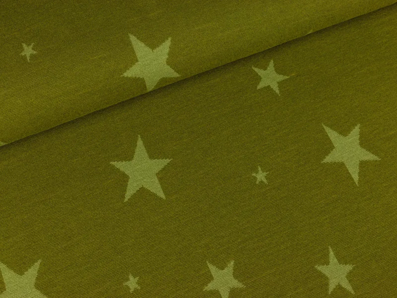 Feinstrick Yaren Sterne khaki