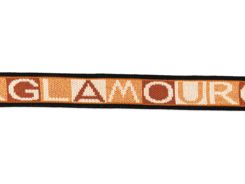 Stripe Me Icon Glow Band GLAMOUR schwarz-kupfer-scoiatollo-winterweiß