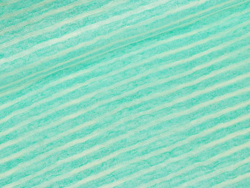 Leichter Strickstoff Marla mint-weiß gestreift