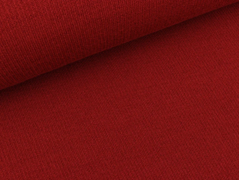 Doubleface Strickstoff Steffen terracotta-terracotta meliert