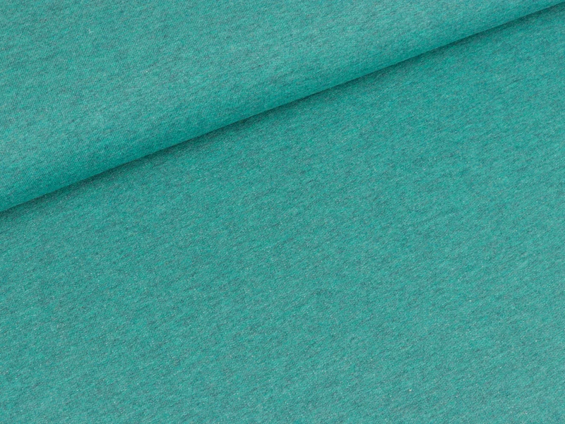 Baumwollsweat Jenna petrol uni