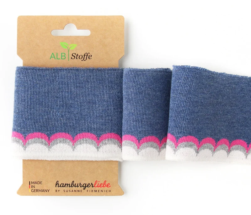 Cuff Me Icon Bündchen jeansblau melange-ortensia-mittelgrau melange-meringa