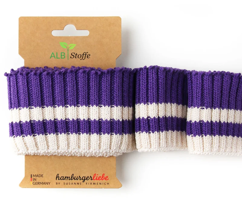 Cuff Me Cozy Stripes Bündchen violaceo-meringa