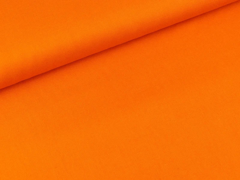 Baumwollstoff Heide uni orange