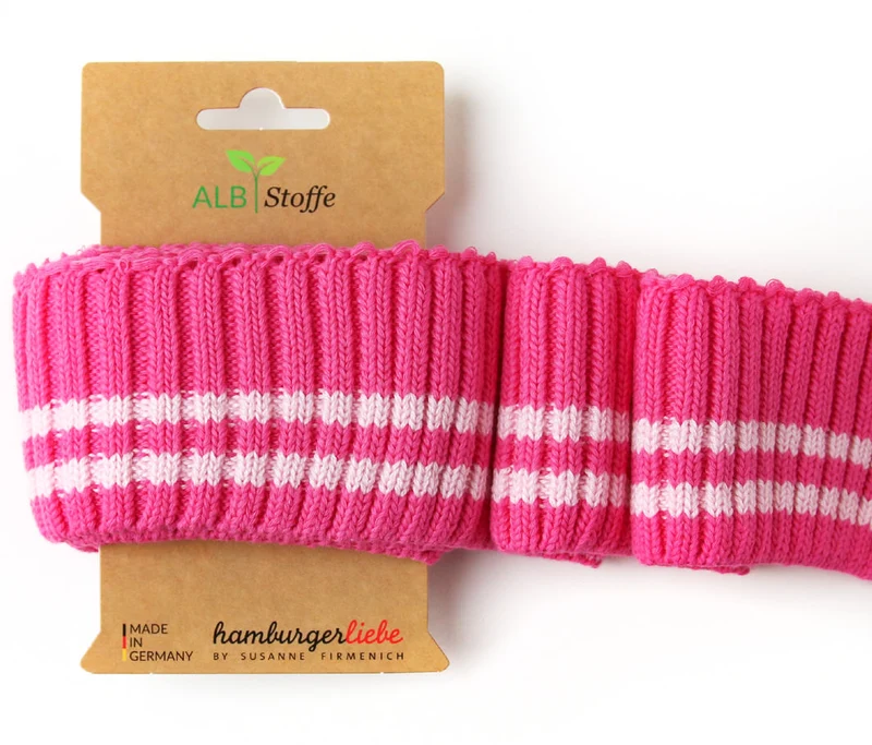 Cuff Me Cozy Stripes Bündchen ortensia-puder
