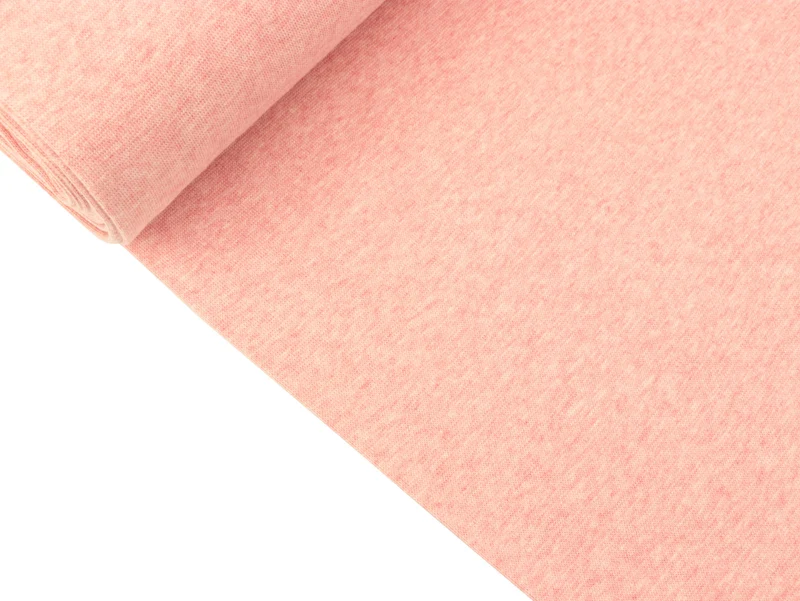 Glatte Bündchenware Heike rosa melange