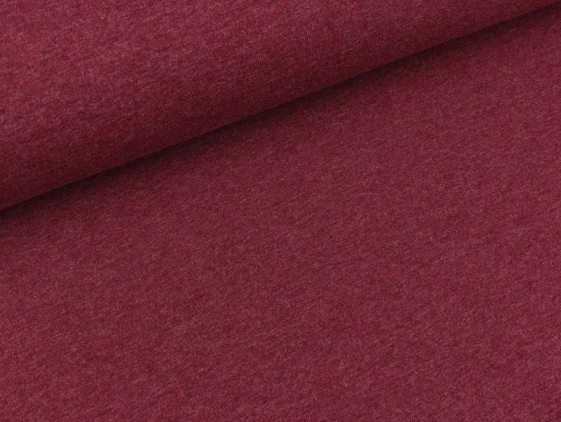 Leichter Sweat Maike bordeaux meliert uni