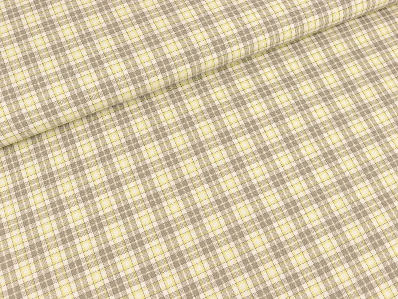 Westfalenstoffe Gent kariert lime-grau