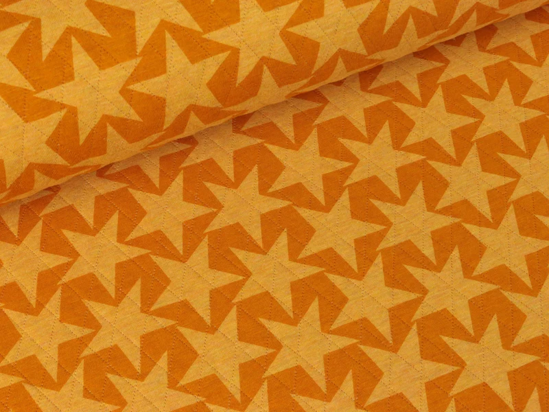 Steppsweat Kelly Print Sterne senfgelb-mandarine
