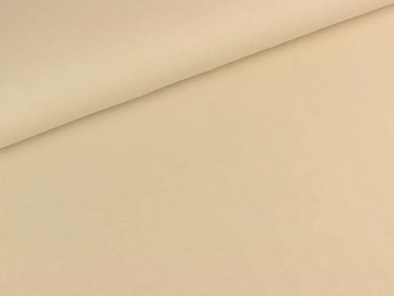 Baumwolljersey Gitte uni hellbeige