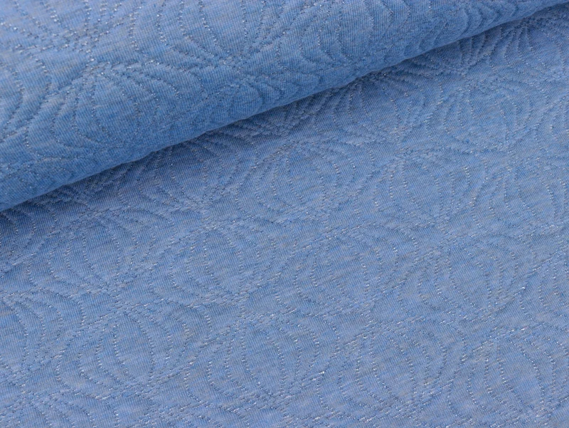 Leichter Steppsweat May-Undercover blau-altrosa by Lila-Lotta
