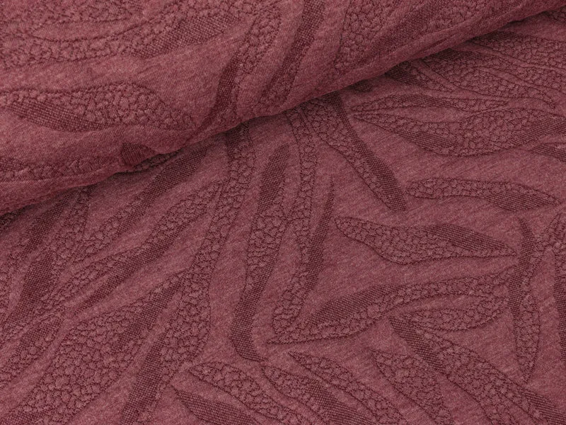 Jacquardjersey Marsa burgundy