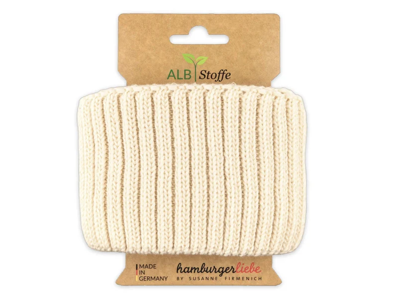 Cuff Me Cozy Grobstrickbündchen meringa