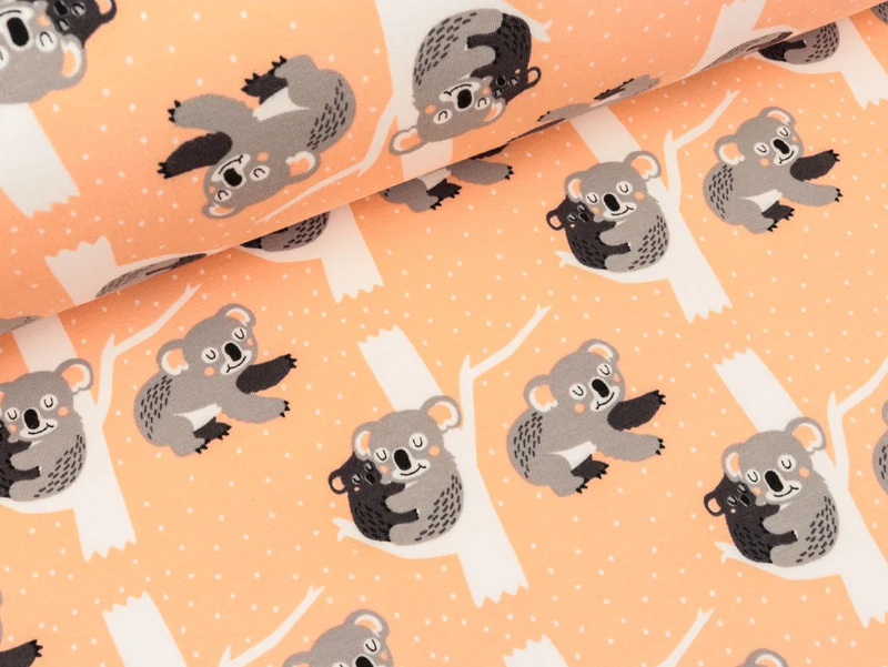 Baumwollsweat Raik Koalabären apricot