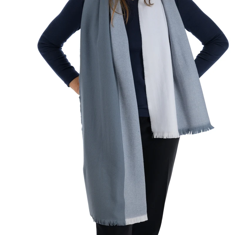 Merino-Schal "Winterhimmel"