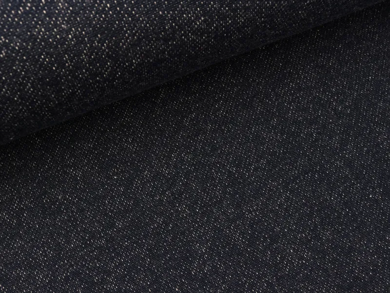 Lammfleece dunkles jeansblau meliert