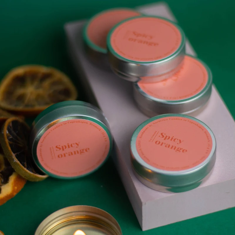Spicy Orange – Mini-Duftkerze aus Sojawachs, 30 g