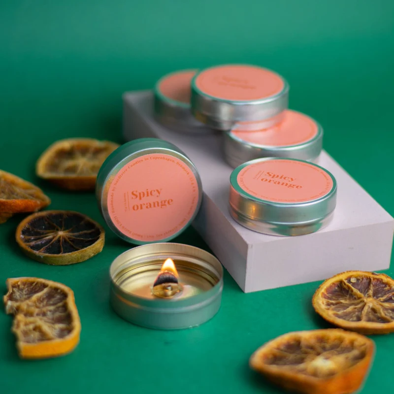 Spicy Orange – Mini-Duftkerze aus Sojawachs, 30 g