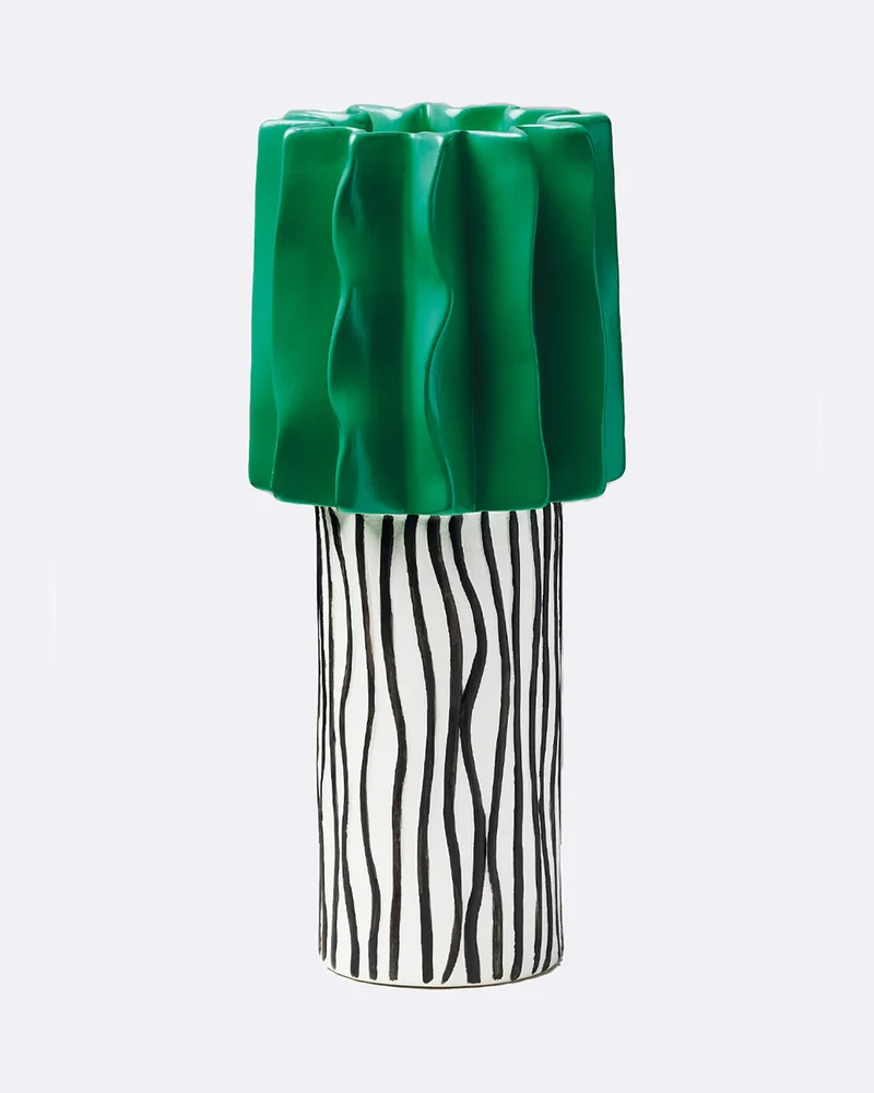 „Riley“ Keramikvase – modern, Ø 16 × 35 cm