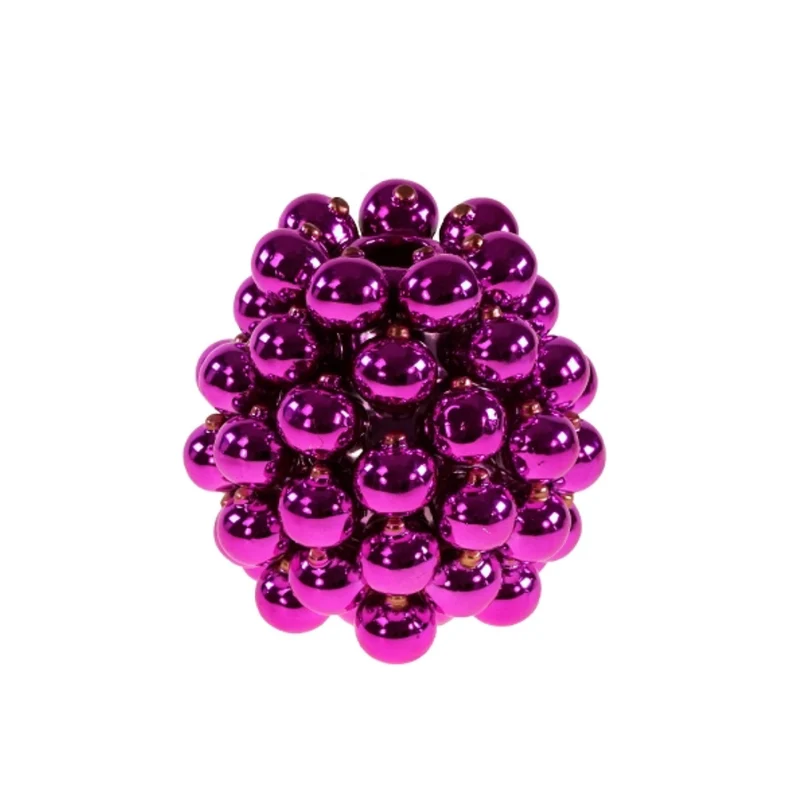 Boule Vase – Keramik in Pink-Lila