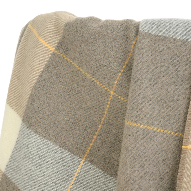 Ultraweiche Merino-Lammwolldecke "DUNE"