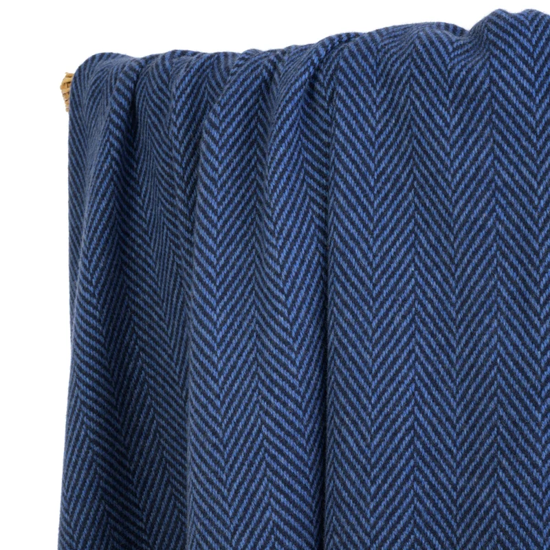 Merino-Kaschmirdecke "Midnight River"